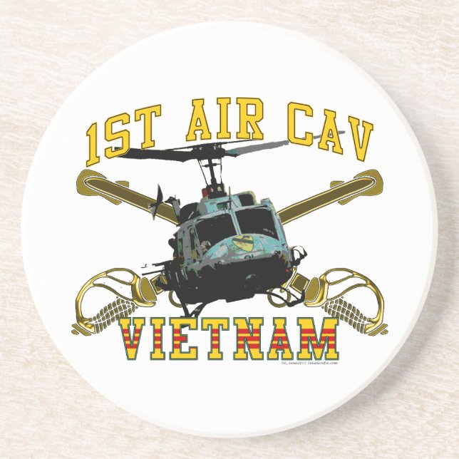 1st Air Cav - Vietnam Drink Coaster (Front)