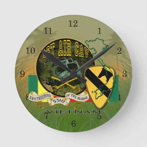 1st Air Cav _ Vietnam Round Clock