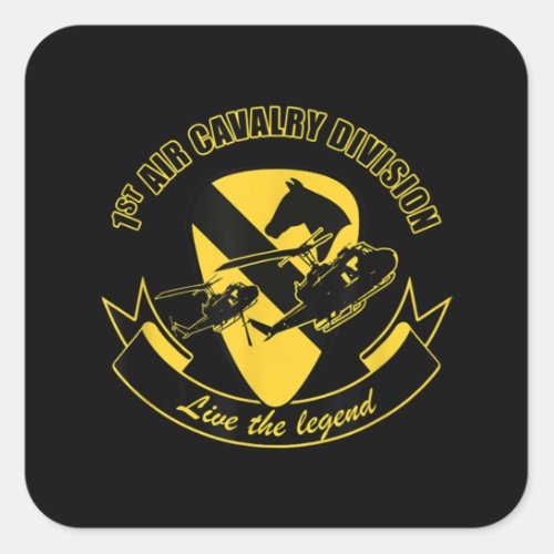 1st Air Cavalry Division Square Sticker