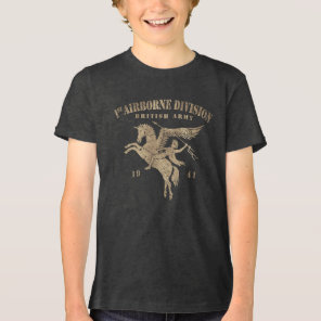 1st Airborne Division British Army - Vintage Gold Tri-Blend Shirt