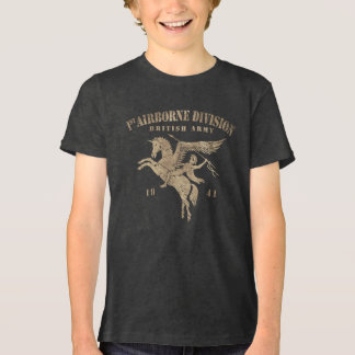 1st Airborne Division British Army - Vintage Gold Tri-Blend Shirt