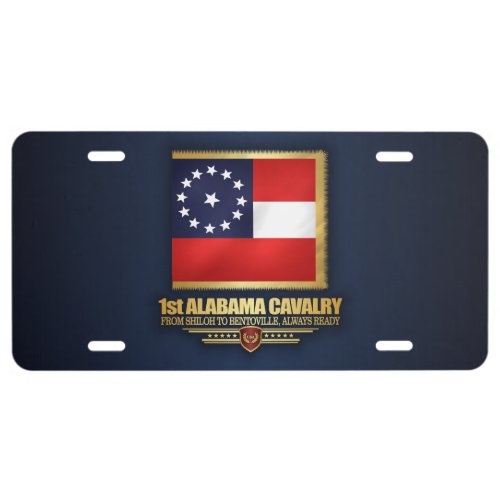 1st Alabama Cavalry License Plate
