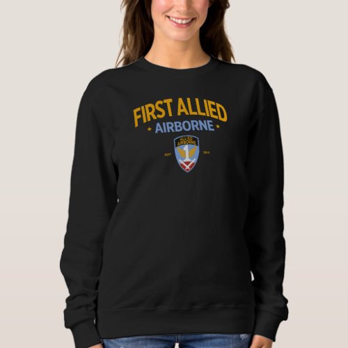 1st Allied Airborne FAAA US Military Women Sweatshirt