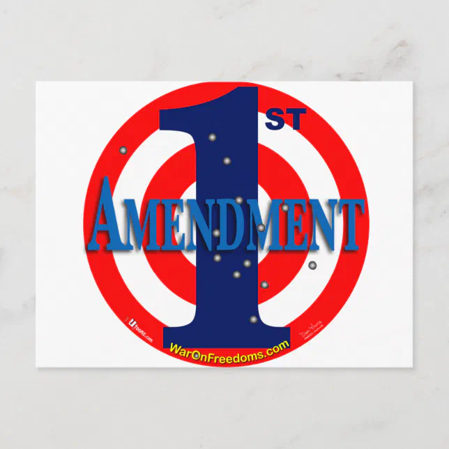 1st Amendment Postcard | Zazzle