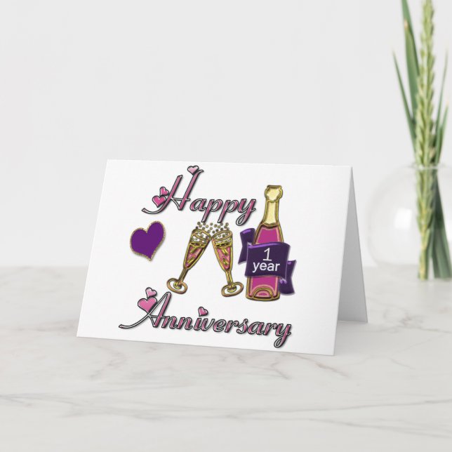 1st. Anniversary Card (Front)