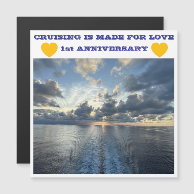 1st ANNIVERSARY CRUISE DOOR MAGNET (Front/Back)