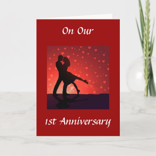 1st ANNIVERSARY DANCE FOR THE REST OF OUR LIFE Card