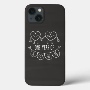 1st Anniversary Gift Chalk Hearts iPhone 6/6s 13 Case
