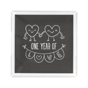 1st Anniversary Gift for Her Chalk Perfume Tray