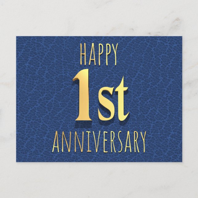 1st Anniversary Holiday Postcard (Front)