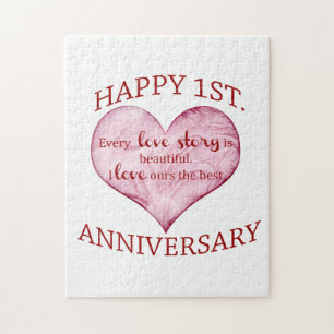 1st. Anniversary Jigsaw Puzzle