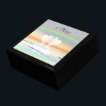 1st Anniversary Paper Hearts Jewelry Box<br><div class="desc">Pretty gift box with my original design of two paper hearts under a rainbow. Customizable text says "1 Year".</div>