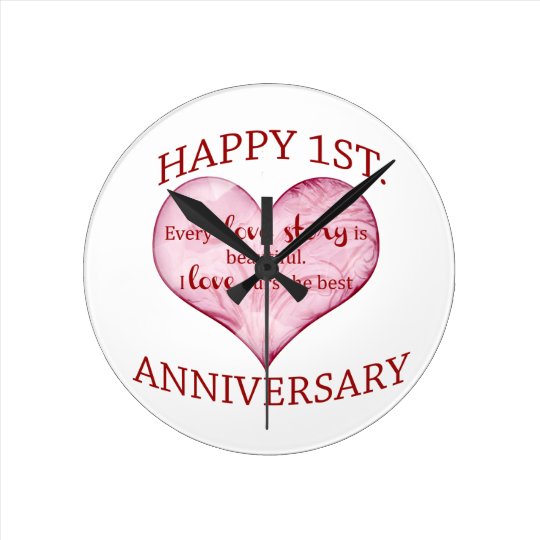 1st. Anniversary Round Clock