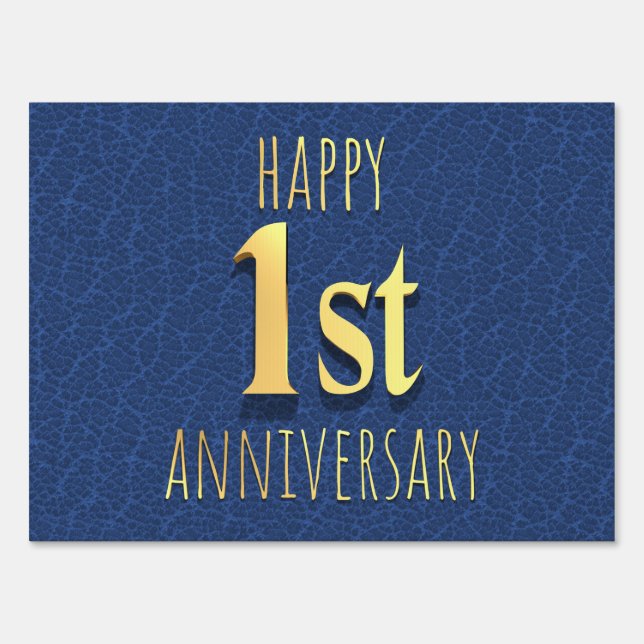 1st Anniversary Sign (Front)