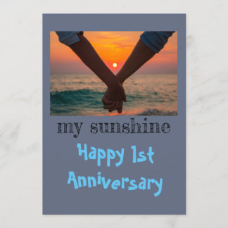 1st anniversary special card
