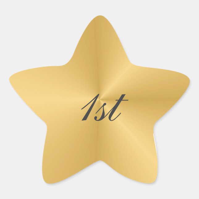 1st Anniversary Star Sticker (Front)