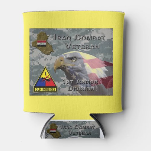 1st Armor Div Iraq Combat Veteran Can Cooler