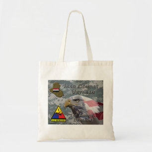 1st Armor Div Iraq Combat Veteran Tote Bag