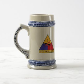 1st Armor Division Beer Stein