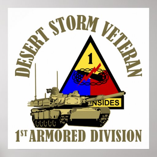 1st Armored Division [1st AD] Poster | Zazzle