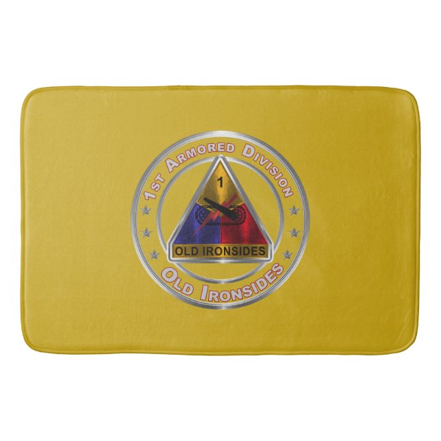 1st Armored Division  Bath Mat (Front)