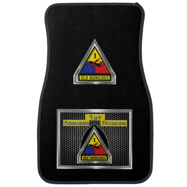 1st Armored Division  Car Floor Mat (Front)