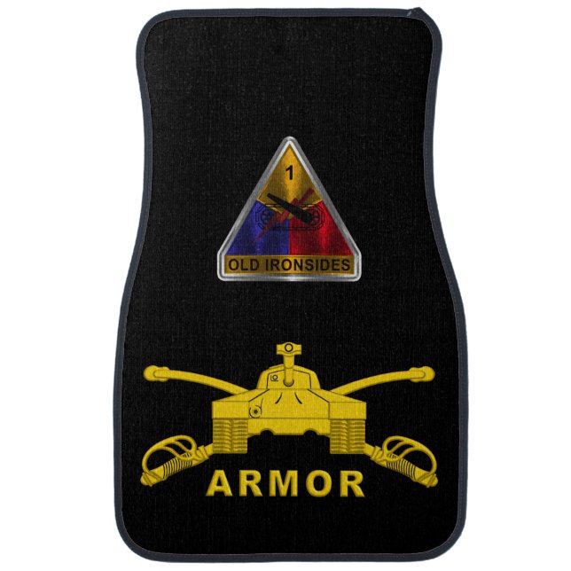 1st Armored Division  Car Floor Mat (Front)