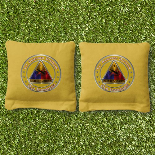 1st Armored Division Cornhole Bags