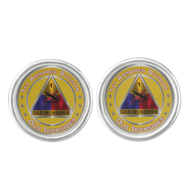 1st Armored Division Cufflinks (Front)