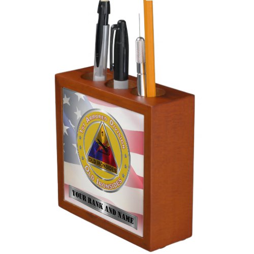 1st Armored Division Desk Organizer