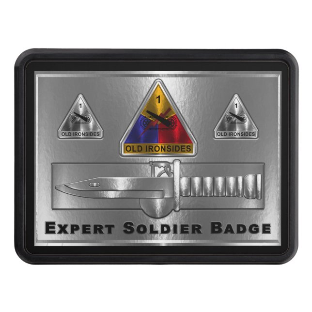 1st Armored Division “Expert Soldier Badge” Hitch Cover (Front)