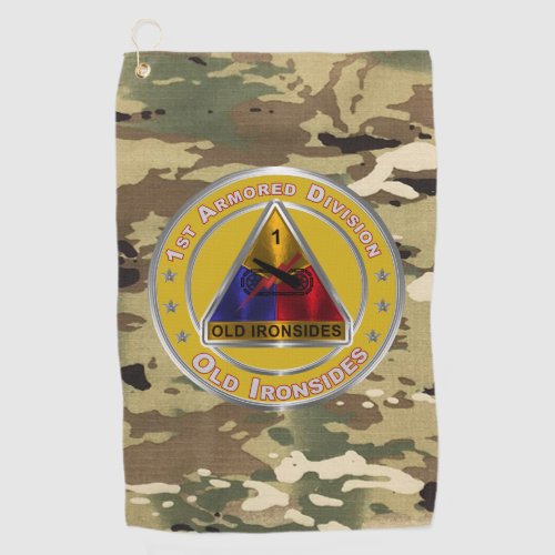 1st Armored Division Golf Towel