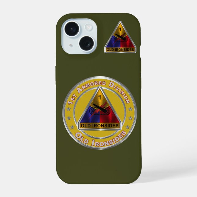 1st Armored Division  Iphone Case (Back)