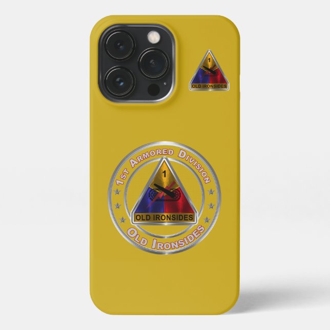 1st Armored  Division  iPhone Case (Back)