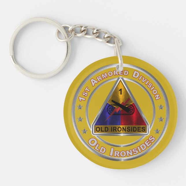 1st Armored Division  Keychain (Front)
