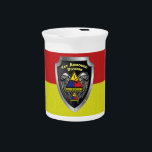 1st Armored Division “Old Ironsides” Beverage Pitcher<br><div class="desc">Display your pride in our Army's famed 1st Armored Division – Old Ironsides! This uniquely designed Beautiful Porcelain Pitcher makes a wonderful gift for your Favorite Soldier! The 1st Armored Division is our only active duty Armored Division and is indeed the Main Armor Warfighter has a time honored and well...</div>