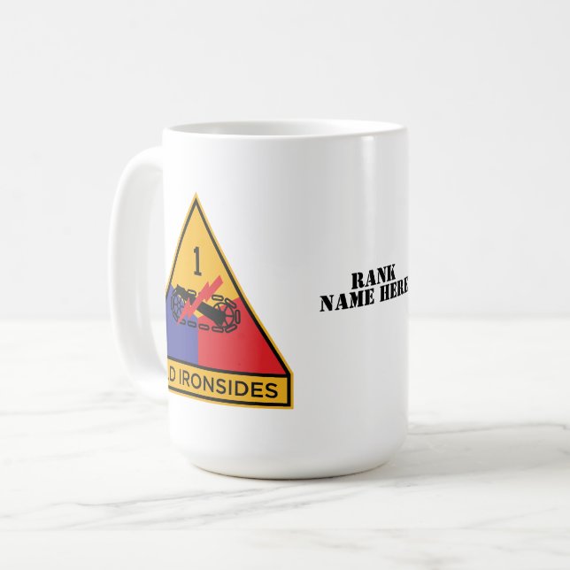 1st Armored Division "Old Ironsides" Coffee Mug (Front Left)