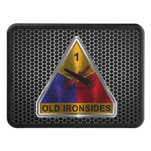 1st Armored Division Old Ironsides Custom Patch  Hitch Cover