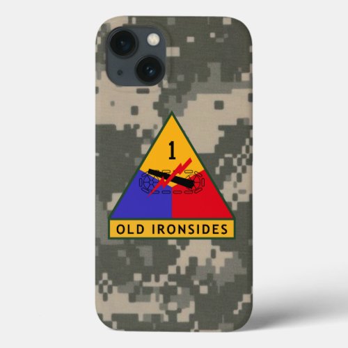 1st Armored Division Old Ironsides Digital Camo iPhone 13 Case
