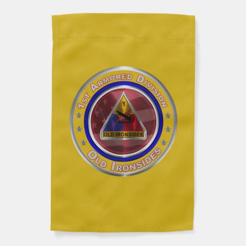 1st Armored Division âœOld Ironsidesâ Garden Flag