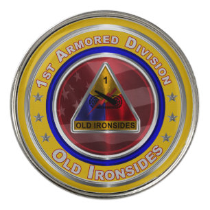 1st Armored Division Old Ironsides Golf Ball Marker