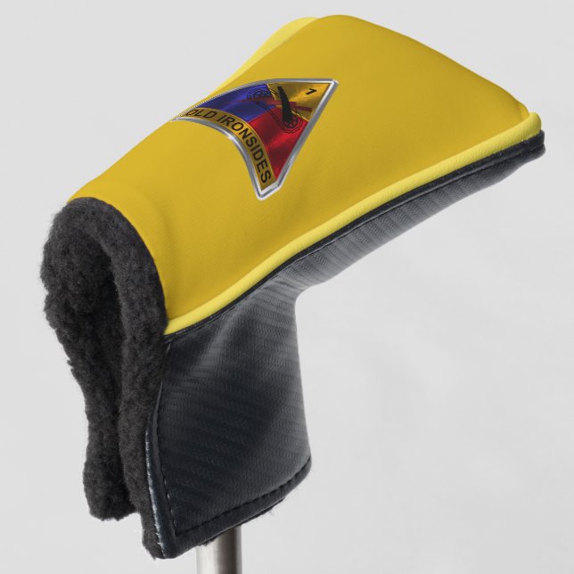 1st Armored Division “Old Ironsides” Golf Head Cover (3/4 Front)