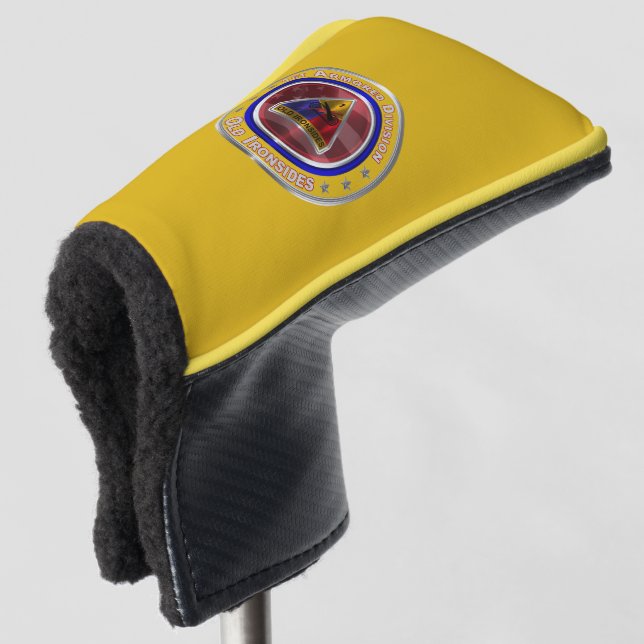 1st Armored Division “Old Ironsides” Golf Head Cover (3/4 Front)