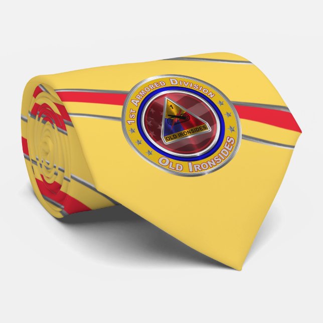 1st Armored Division “Old Ironsides” Neck Tie (Rolled)