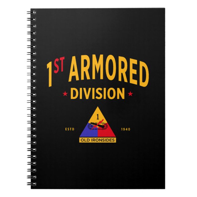 1st Armored Division "Old Ironsides" Notebook (Front)