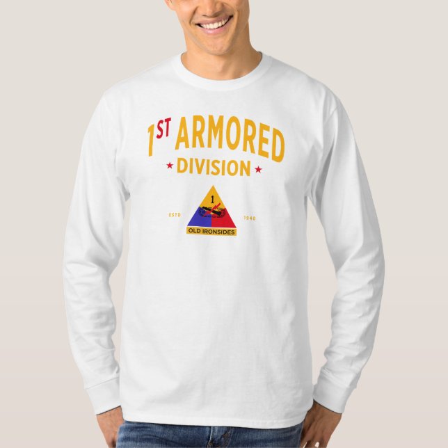 1st Armored Division "Old Ironsides" T-Shirt (Front)