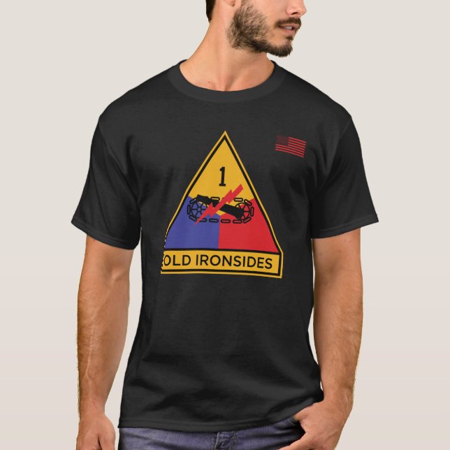 1st Armored Division "Old Ironsides" T-Shirt (Front)