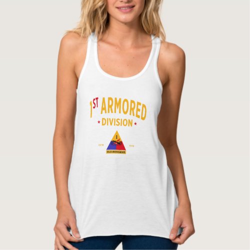 1st Armored Division Old Ironsides Women Tank Top