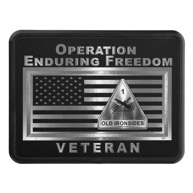 1st Armored Division Operation Enduring Freedom Hitch Cover (Front)