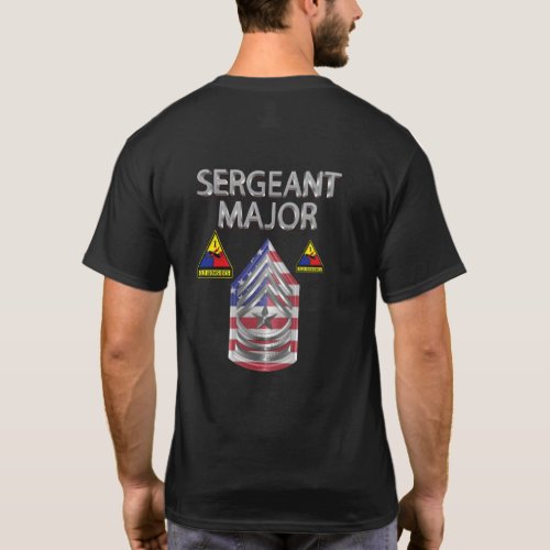 1st Armored Division Sergeant Major âœSGMâ T_Shirt